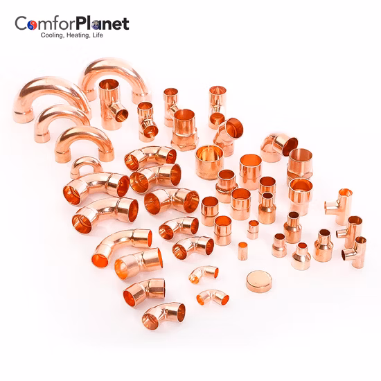 Precio de fábrica de China Piezas de refrigeración Accesorio de cobre Curva de retorno para aire acondicionado