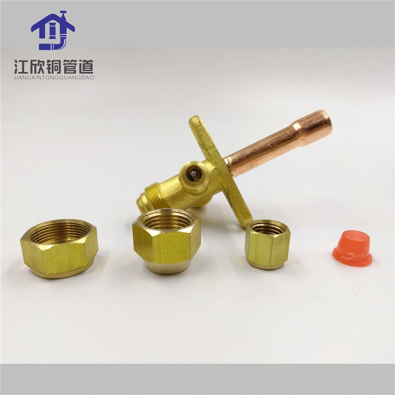 Air Conditioner Brass Thread Series Access Valve Refrigerant Fittings