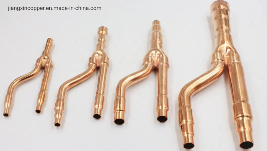 Various Brand Air-Conditioning Disperse Branch Refrigeration Copper Pipe Fittings