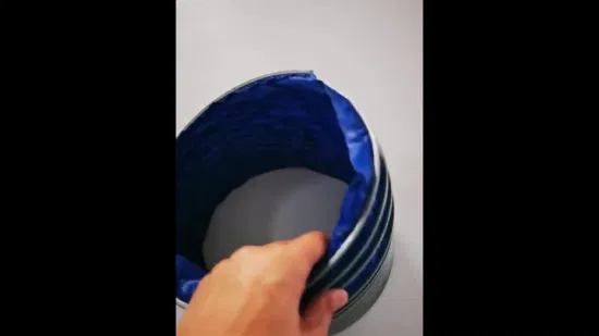 Tubo de escape flexible redondo plegable del metal del PVC espiral flexible resistente al calor