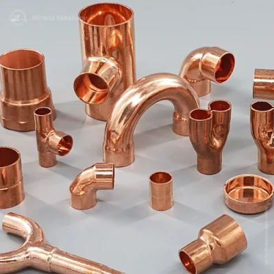 Accesorios de tubería de cobre para refrigeración y aire acondicionado de cobre puro personalizados, suministro de fábrica